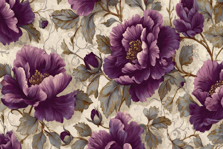 Peony Floral Background