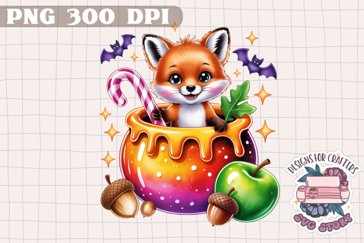 Cute Halloween Animal Autumn Sublimation design Fall KIds