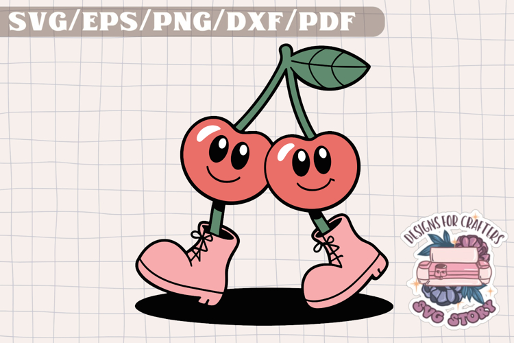 Groovy Summer Pastel Colors SVG Design Mascot