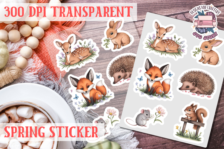 Spring sticker Cute vintage flowers Love PNG Funny