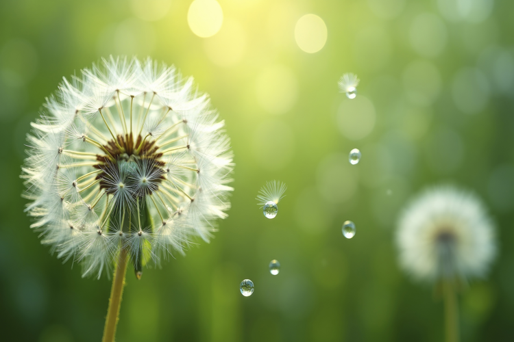 Common Dandelion Background Wallpaper
