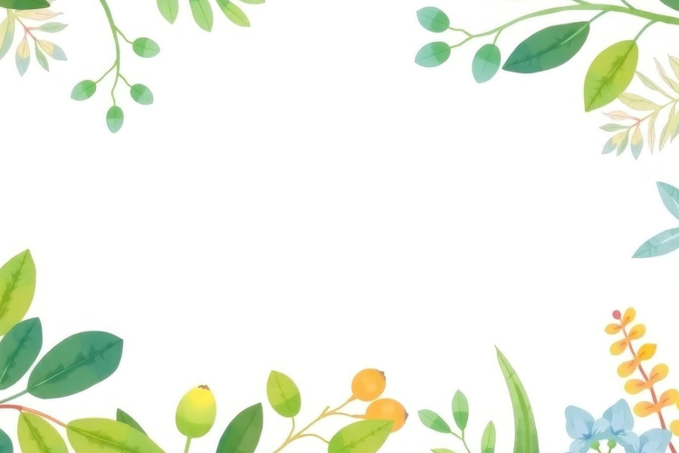 Leaves Frame Background