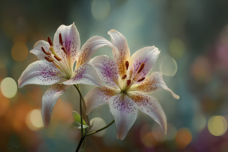 Lily Flowers Background