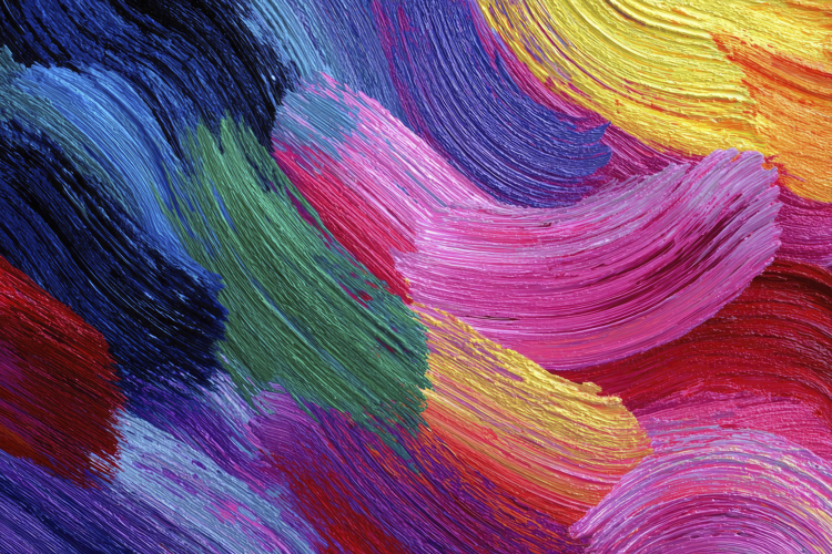 Colorful Strokes Of Paint Background