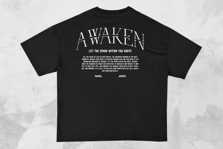 Awaken Streetwear Typography T-shirt Design
