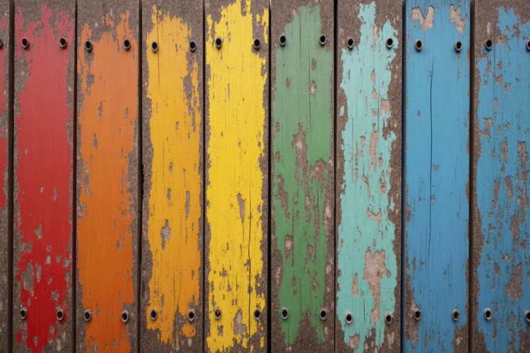 Weathered Wooden Planks Background Wallpaper