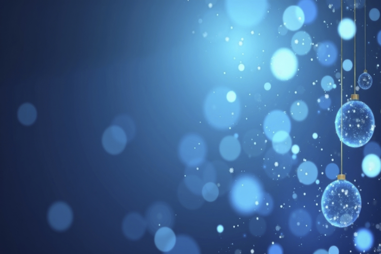 Bokeh Effects and Hanging Ornaments Background Wallpaper