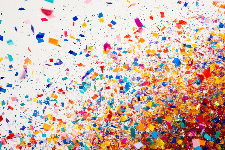 Colorful Confetti Background Wallpaper