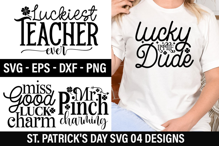St. Patricks Day SVG Design - Luckiest Teacher Ever