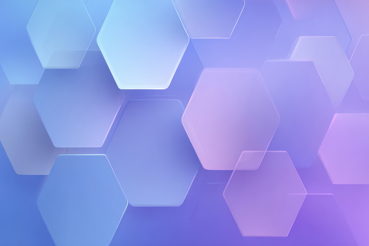 Translucent Hexagonal Shapes Background Wallpaper
