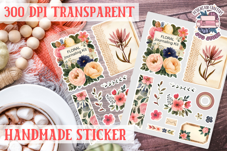 Handmade Crafter sticker flowers Love Patchwork Sewing Knit