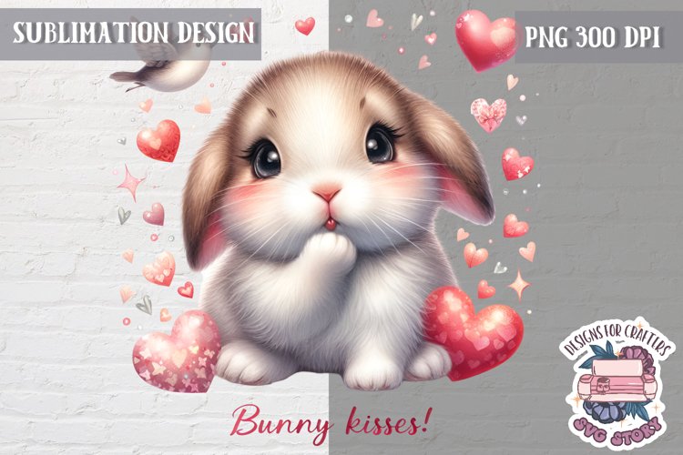 Cute Animal Easter BABY Sublimation Design PNG Spring Bunny