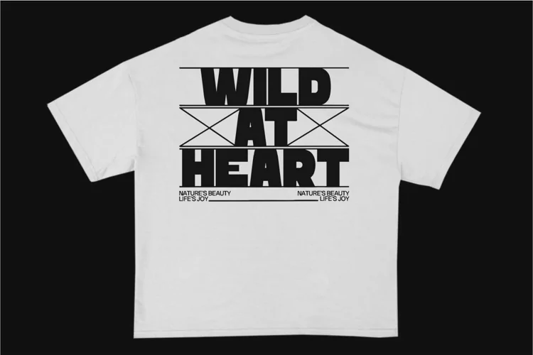Wild at Heart Streetwear Typography T-shirt Design