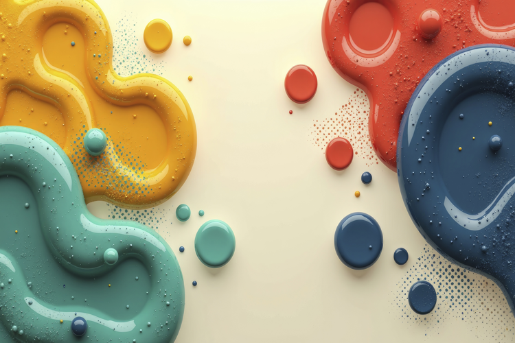 Flowing Shapes Background Wallpaper
