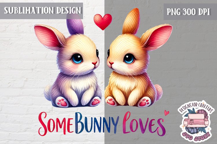 Valentine Love Animals Cute Quote Sublimation Design PNG