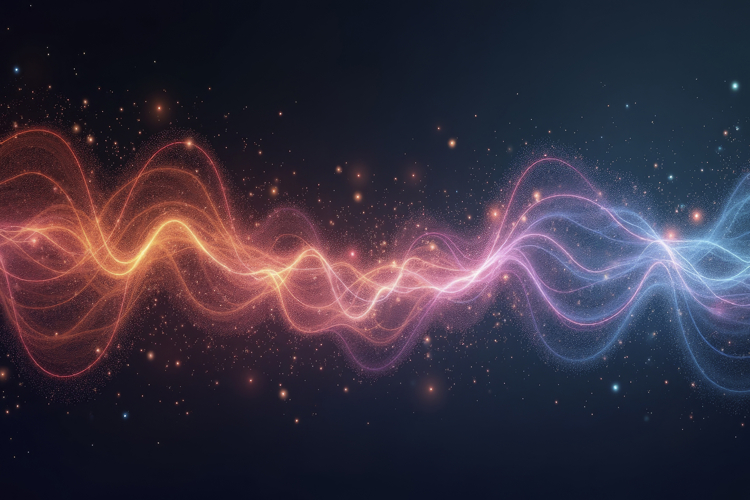 Flowing Energy Waves Background Wallpaper