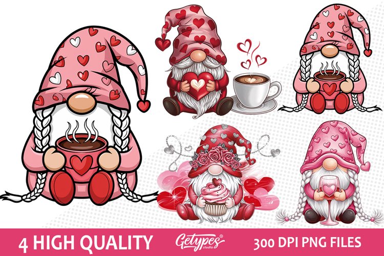 Valentine Gnome Clipart Image 17