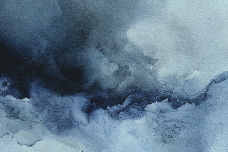 Dark Blue Abstract Watercolor Background Wallpaper