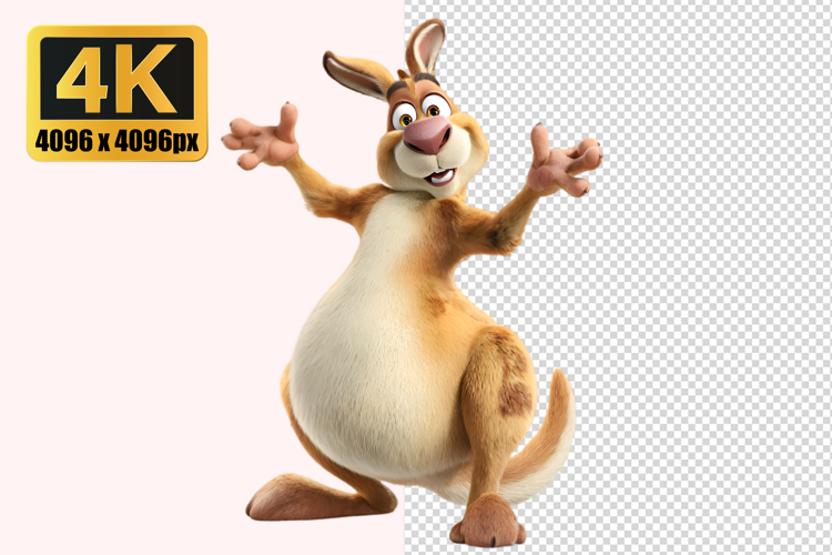 Cute Kangaroo Transparent PNG