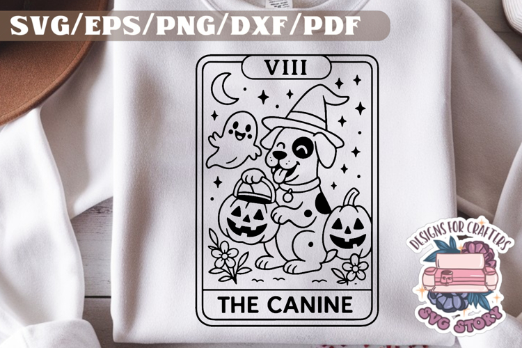 Halloween Tarot Card black and white SVG Design Quotes PNG