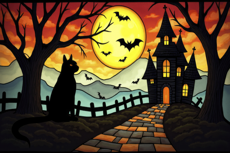 Haunted House Background Image 12