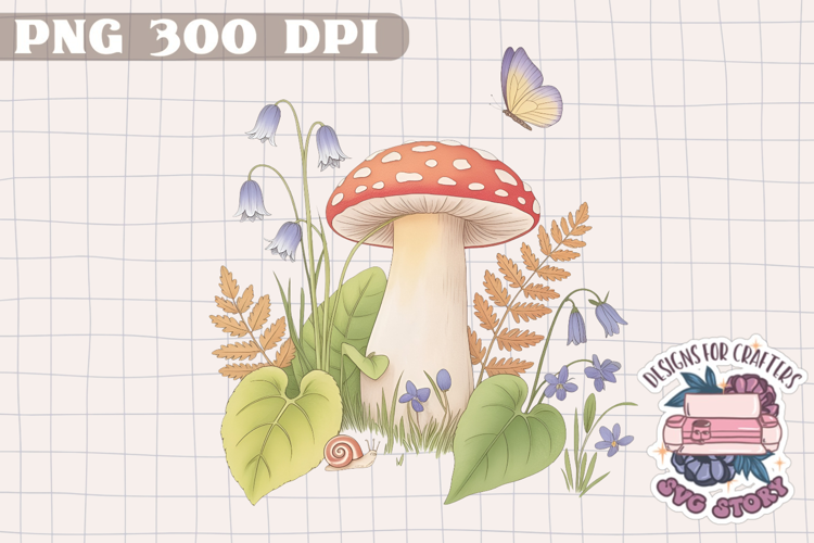 Watercolor Delicate Cottage core Summer Clipart PNG