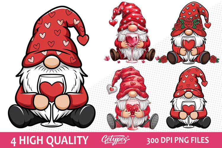 Valentine Gnome Clipart Image 15
