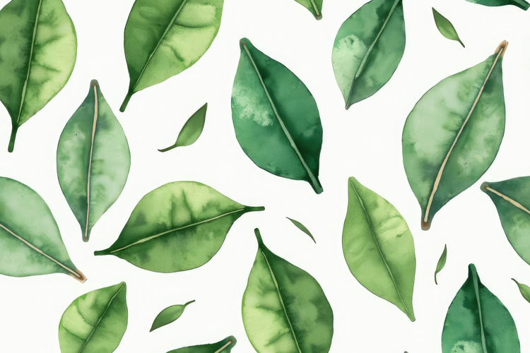 Green Leaves Pattern Background