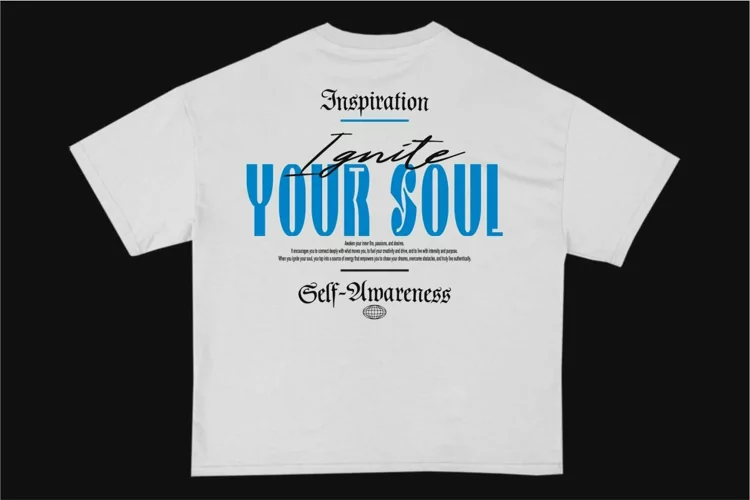 Ignite Your Soul Streetwear Typography T-shirt Design
