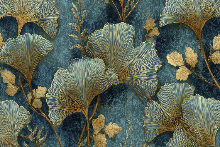Ginkgo Leaves Background