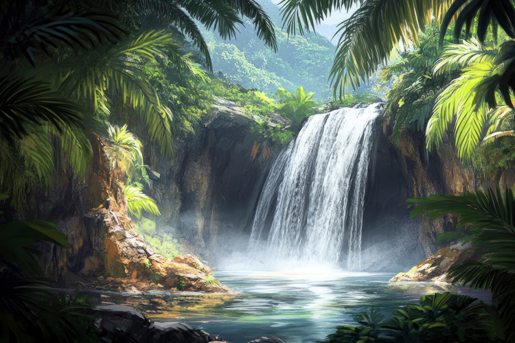 Waterfall Clipart Image 3