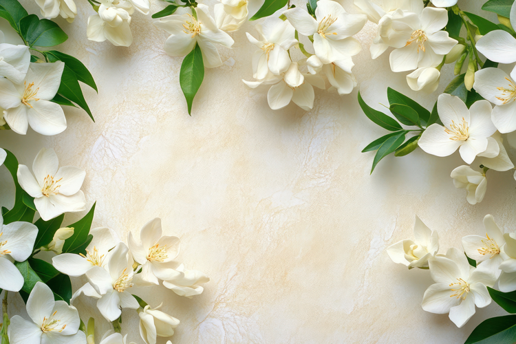 Jasmine Frame Background Wallpaper