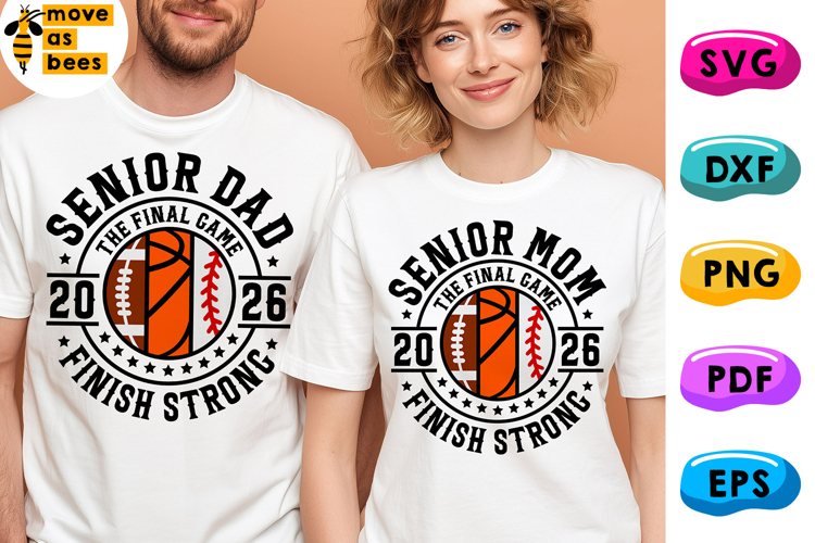 Football Basketball Softball Senior Mom   Dad Svg, Png, 2026