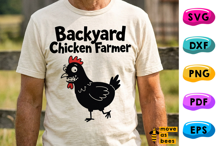Backyard Chicken Farmer Svg, Png, Family, Kid, Funny Easter