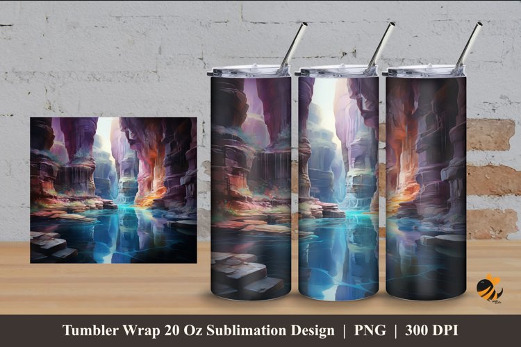 Hidden Beauty Tumbler Wrap Sublimation Design 4