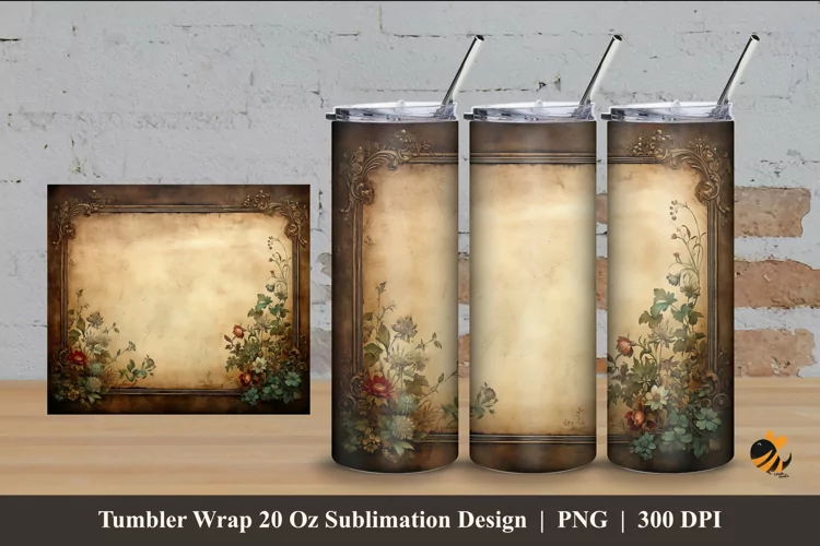Board Luxury Tumbler Wrap Sublimation Design 4