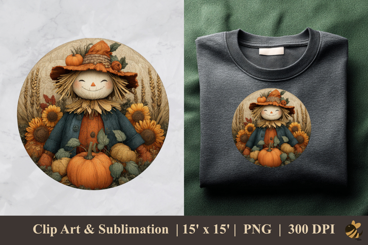 Cute Scarecrow Clipart Image 21