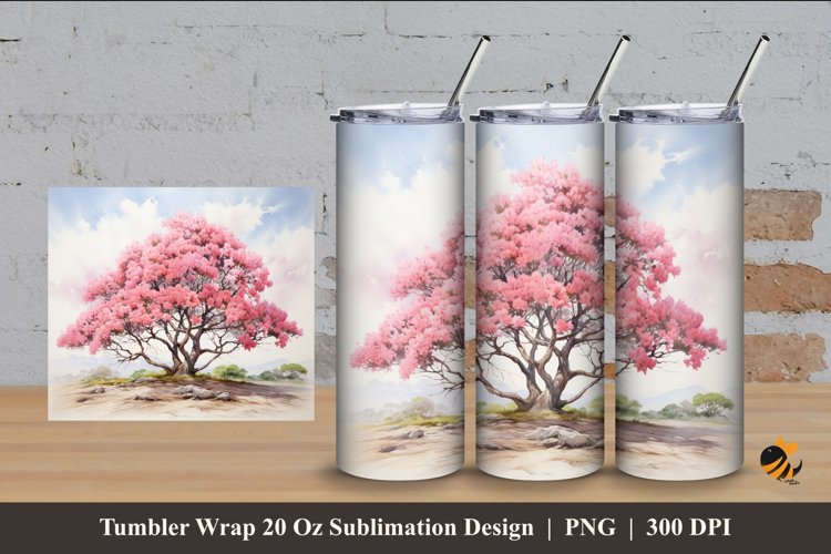 Beauty Portrait Tumbler Wrap Sublimation Design 4
