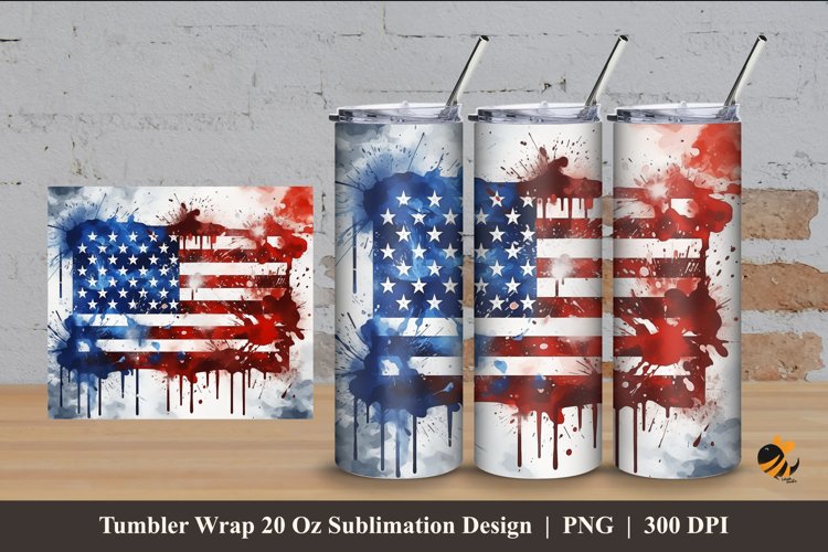 Struggle Flag Tumbler Wrap Sublimation Design 4