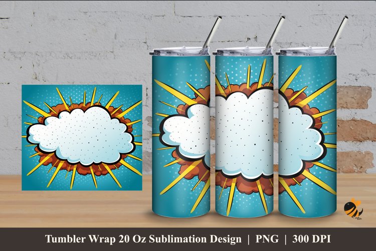 Cloud Cartoon Tumbler Wrap Sublimation Design 4 example image 1