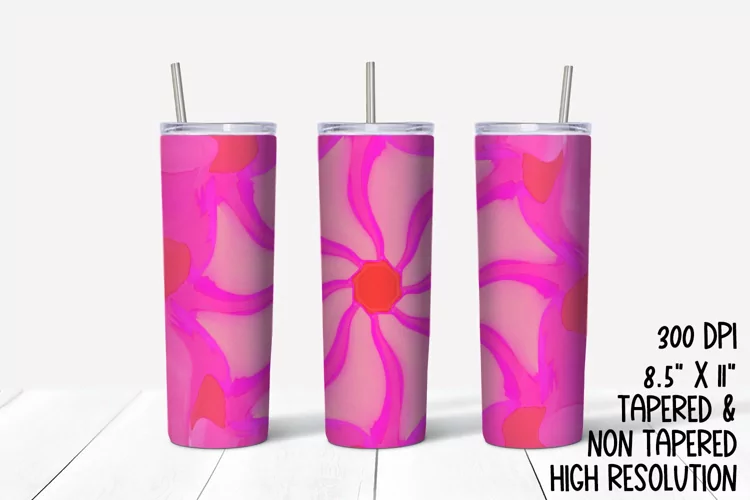Bright Kalidescope Sublimation Tumbler