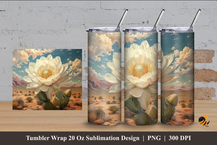 Flower Exploration Tumbler Wrap Sublimation Design 4
