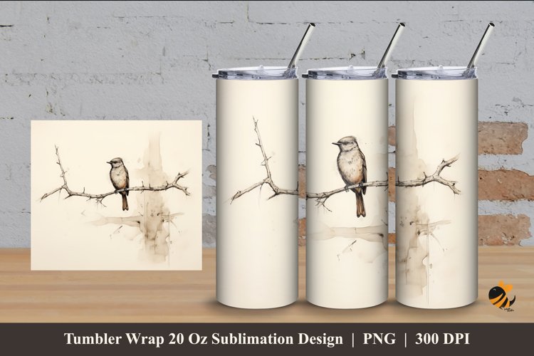 Old Times Tumbler Wrap Sublimation Design 4 example image 1