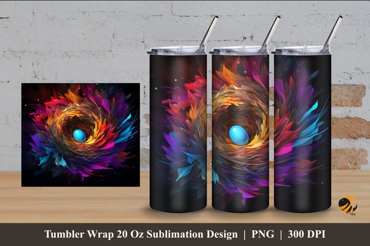 Fantasy Nest Tumbler Wrap Sublimation Design 4