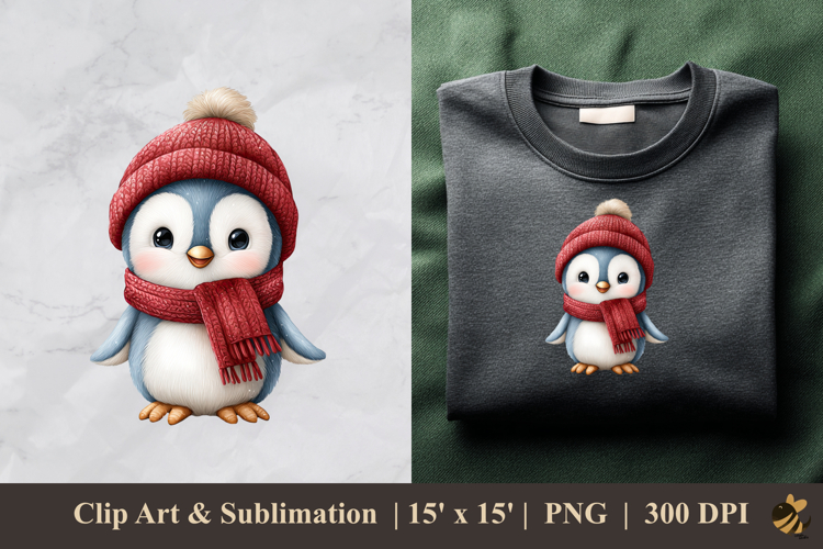 Cute Penguin Clipart Image 19