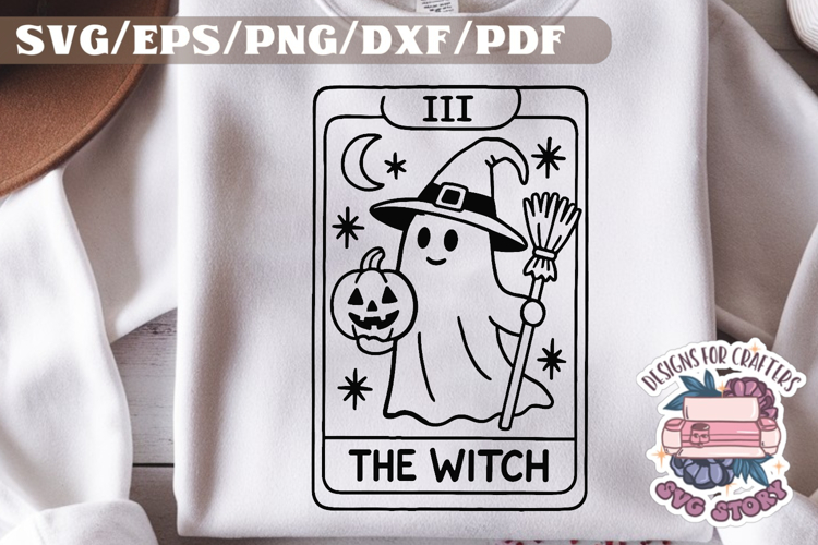 Halloween Tarot Card black and white SVG Design Quotes PNG