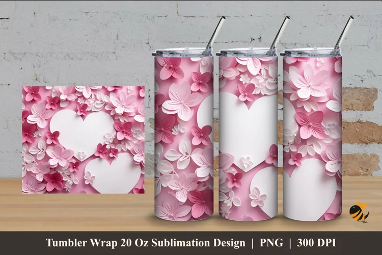 Love Sign Tumbler Wrap Sublimation Design 4