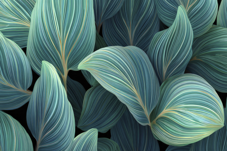 Botanical Leaves Background