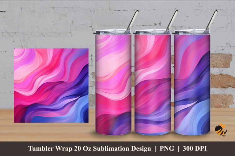 Whirlpool Tumbler Wrap Sublimation Design 4