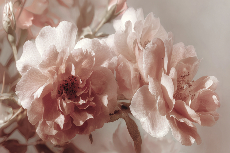 Pink Cherry Blossoms Background